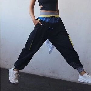 Free People Movement Spring Forward Jogger Pants | NWOT | Size XS | Black Combo
